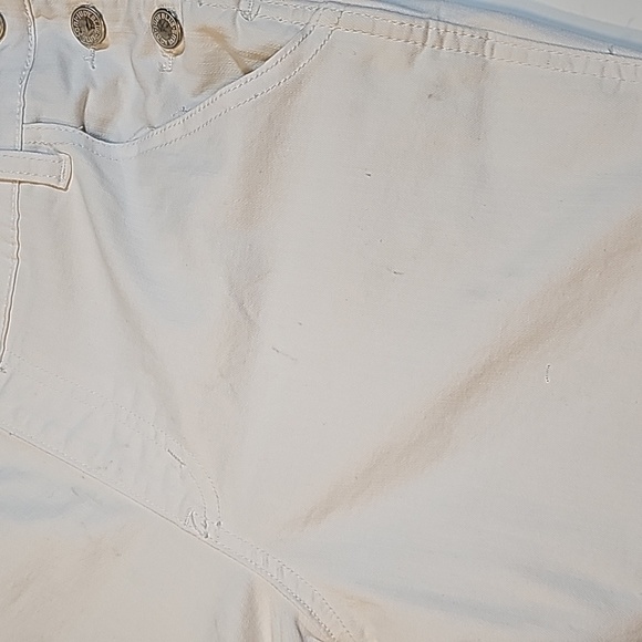 Judy Blue Overalls Coverall Bib Denim Jeans Adjustable Distressed Hem White S - Picture 8 of 13